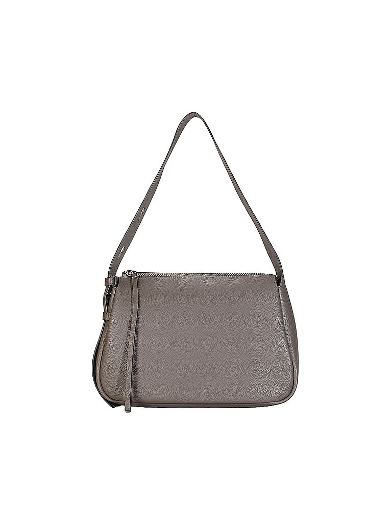 TORY BURCH Ledertasche - Schultertasche ROMY grau damen